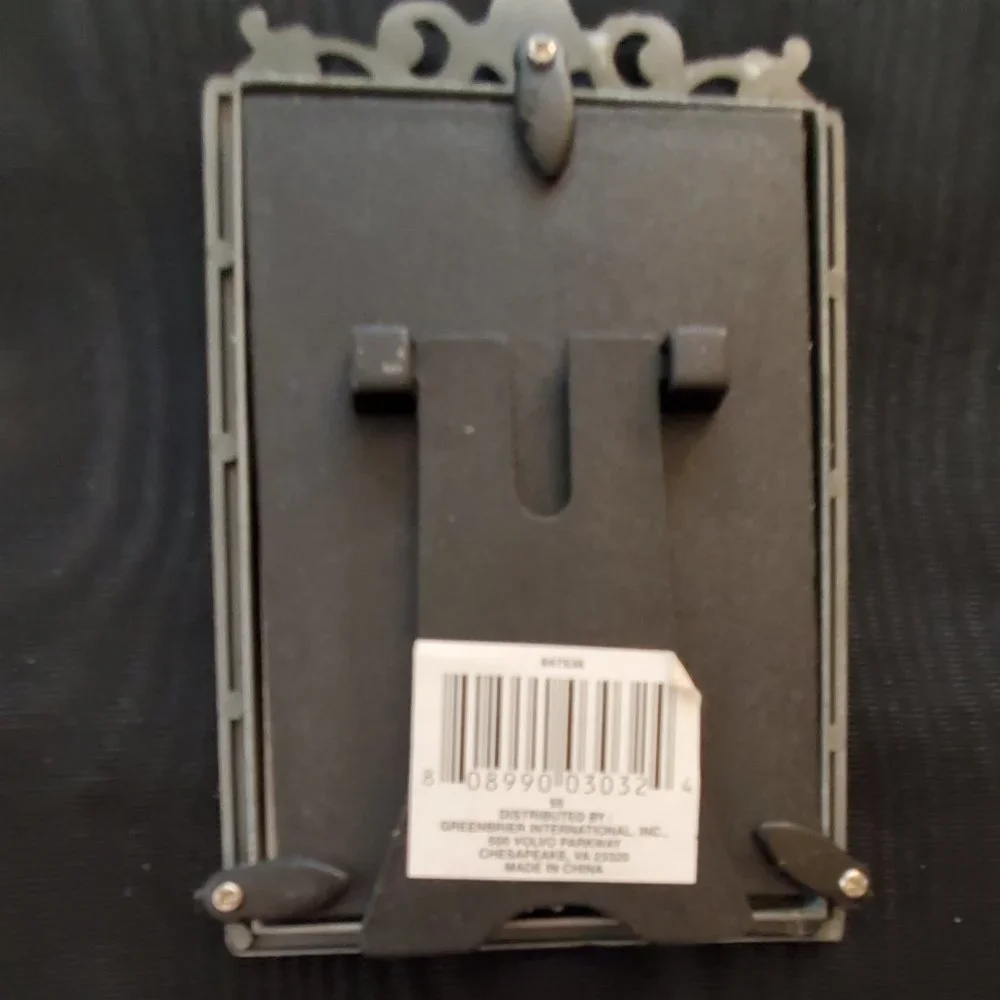 Two Black Gray and Jewels Picture Frames